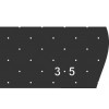 Трафарет для установки индикаторов через сверление 330x1000x1 мм (конус D35)