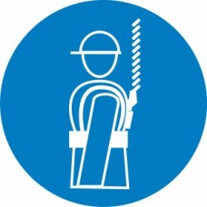 М09 "Работать в предохранительном поясе"