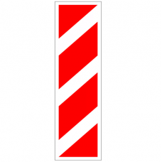 Дорожный знак 7.22.2 "Препятствие и направление его объезда"