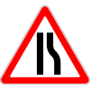 Дорожный знак 1.18.2 "Сужение дороги"