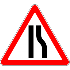 Дорожный знак 1.18.2 "Сужение дороги"