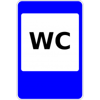 Дорожный знак 6.13 "Туалет" Дорожный знак 6.13 "Туалет"