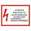 2.5.7. "Кабели высокого напряжения. Без присутствия представителя ___ раскопок не производить"