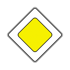 Дорожный знак "Главная дорога" Дорожный знак "Главная дорога"