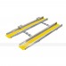 Пандус-книжка, телескопический, стационарный, с противоскользящим покрытием, алюминий, 2 мм