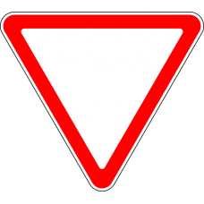 Дорожный знак "Уступите дорогу" Дорожный знак "Уступите дорогу"