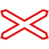 Дорожный знак 1.3.1 "Однопутная железная дорога"