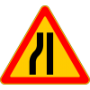 Дорожный знак 1.18.6 "Сужение дороги"