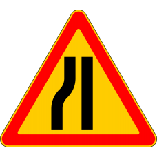 Дорожный знак 1.18.6 "Сужение дороги"