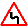 Дорожный знак 1.12.2 "Опасные повороты"