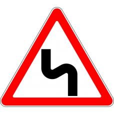 Дорожный знак 1.12.2 "Опасные повороты"