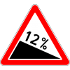 Дорожный знак 1.13 "Крутой спуск"