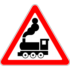 Дорожный знак 1.2 "Железнодорожный переезд без шлагбаума"