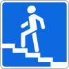 Дорожный знак 5.17.4 "Надземный пешеходный переход"
