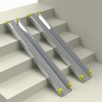 Пандус односекционный АНТИСЛИП, серый