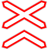 Дорожный знак 1.3.2 "Многопутная железная дорога"