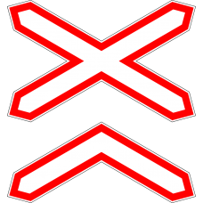 Дорожный знак 1.3.2 "Многопутная железная дорога"