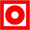 Тактильный знак пиктограмма "Кнопка пожарной сигнализации"
