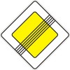 Дорожный знак "Конец главной дороги"
