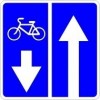 Дорожный знак 5.11.2 "Дорога с полосой для велосипедистов"