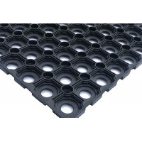 Грязесборный ячеистый коврик без канта из резины