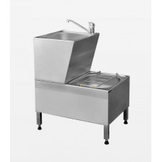 Мойка техническая со сливом левая Мойка техническая со сливом левая