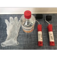 Прижимной пластиковый валик (комплект с  обезжиривателем 0.5Л и перчаткой)